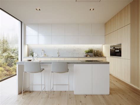 The Allure of Marble in a White Haided Kitchen